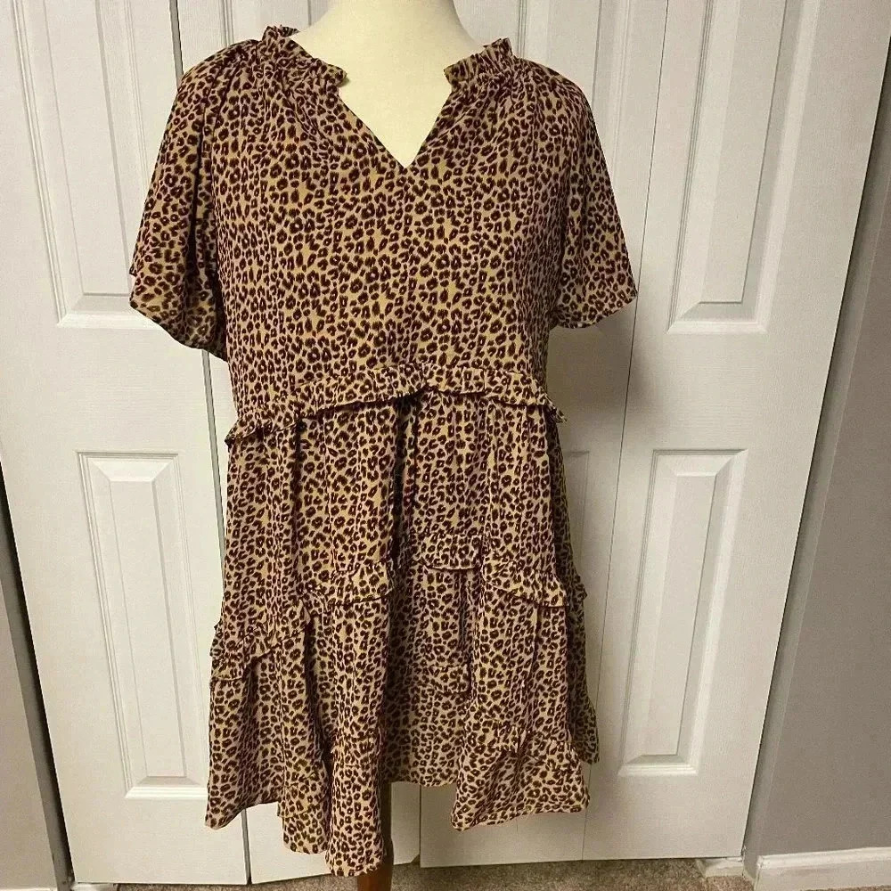 Animal Print Dress Size M